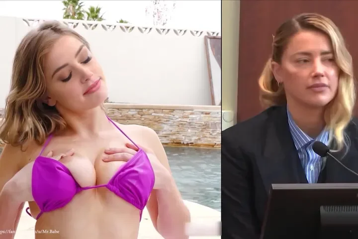 Amber Heard Deepfake Split Screen