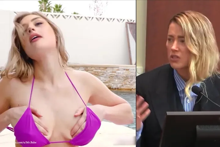 Amber Heard Deepfake Split Screen