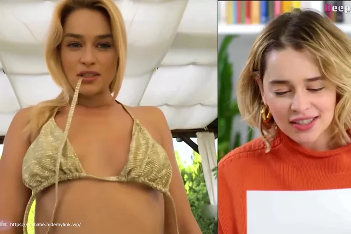 Emilia Clarke Cherry Kiss Lifeselector Split Screen