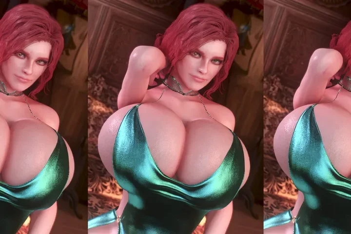 Triss Evening Dress Flash enhanced