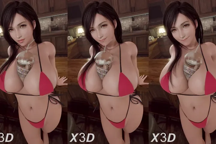 Tifa Big Titty Shake Red Bikini [2023 X3d] Iphone_enhanced